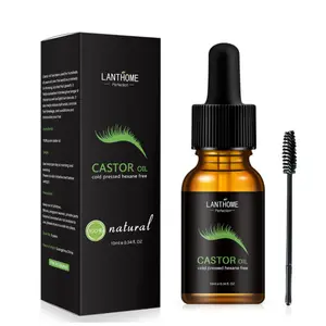 Minyak Serum Kastor Organik 100%, untuk Penumbuh Rambut Alis & Bulu Mata Gratis Maskara Bergizi Perawatan Penumbuh Bulu Mata Tebal