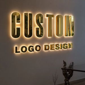 Tùy chỉnh ngoài trời trong nhà dấu hiệu kinh doanh LED chiếu sáng dấu hiệu vàng 3D <span class=keywords><strong>Logo</strong></span> Led <span class=keywords><strong>Backlit</strong></span> chữ signage LED đăng ký cho salon - Product Image 3