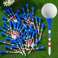 Tees de golf personnalisés de haute qualité, écologiques et durables avec logo OEM Prix d'usine Tee de golf en plastique de gros
