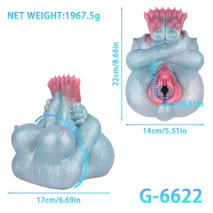 GEEBA 2 kg alienígena bolsillo coño masturbador masculino fantasía Animal culo silicona suave Vagina Artificial para hombres masturbación - Product Image 2