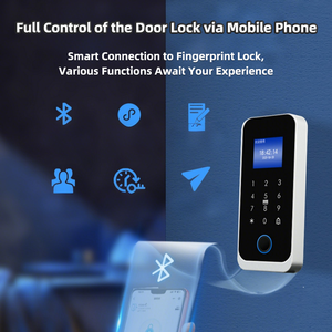 Controlador de Acceso Autónomo con Huella Dactilar NFC a Prueba de Agua, con Registro de Asistencia, Lector de Tarjetas de Doble Frecuencia y Contraseña - Product Image 6