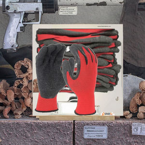 Guantes de trabajo de seguridad para construcción de servicio pesado Guantes de jardín protectores con revestimiento de látex y poliéster con agarre industrial - Product Image 2