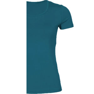 T-shirt personnalisé pour femme, col rond, manches courtes, style urbain, respirant, écologique, en molleton de coton biologique uni - Product Image 5