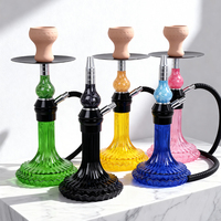 Ensemble de chicha arabe de luxe avec technique de miroir, construction en alliage d'aluminium, design durable pour les fêtes