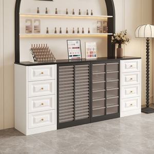 Armoire de rangement pour vernis à ongles sur mesure, armoire de présentation, salon de beauté, armoire de sol pour vernis à ongles, armoire pour vernis à ongles - Product Image 1