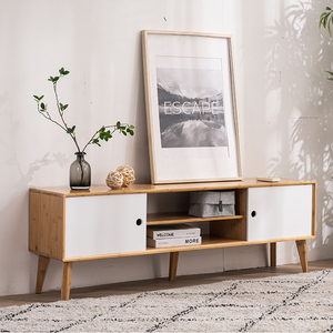 Meubles de salon de luxe en bambou blanc moderne, personnalisé, de haute qualité, style nordique, <span class=keywords><strong>meuble</strong></span> <span class=keywords><strong>Tv</strong></span>, Table basse - Product Image 2