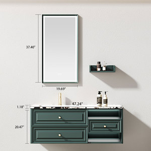 Thiết kế đơn giản Chất lượng cao treo tường hiện đại bằng gỗ ván ép tủ phòng tắm vantity - Product Image 1