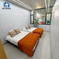 Maison préfabriquée pliable RELYANCE, cabine extensible, installation rapide, maison moderne pour hôtel, dortoir, bureau
