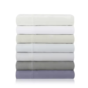 Juego de cama de hotel blanco personalizable, edredón de algodón egipcio, Sábana de percal, funda de cama lisa - Product Image 3