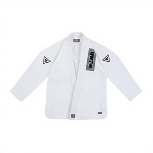 Pantalon personnalisé en tissu Ripstop noir perlé, Kimono BJJ 500g unisexe en polyester/coton avec broderie personnalisée - Product Image 1