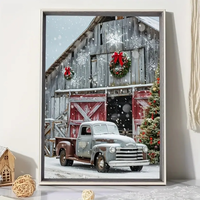 Kit de peinture au diamant 5D à motif de Noël, 40x50cm, pour débutants, parfait pour la maison, le bureau ou comme cadeau pour Pâques et Noël