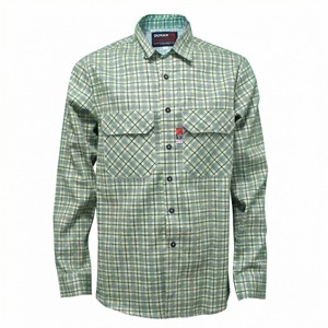 Chemises de travail pour hommes, manches longues, en coton, résistantes aux flammes, personnalisées, confortables, pour la <span class=keywords><strong>construction</strong></span> et la mécanique. - Product Image 2
