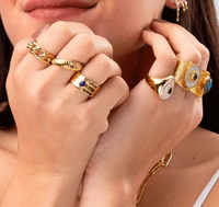Milskye Romantischer Schmuck Smart Fashion 18k Gold 925 Silber Mutter-Ring Hot Pink Go Emaille-Ringe für Frauen