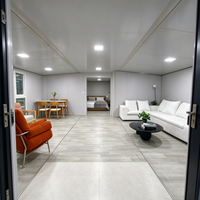 Villa modulaire extensible de luxe sur mesure, maison préfabriquée en acier à économie d'énergie pour les vacances, le camping et l'usage résidentiel