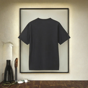 T-shirt en coton surdimensionné 230 g/m², lourd, uni, pour homme, col rond, manches courtes, streetwear, logo personnalisé - Product Image 3