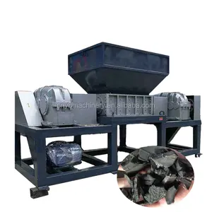 Full Automatic Customized Waste Tire Shredding Recycling Machine / Tyre Shredder