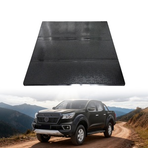 Waterproof <b>Black</b> Aluminum Alloy Tri-fold Retractable Hard Type Tonneau Cover Electric/Manual No-drilling Installation Dongfeng - Product Image 1