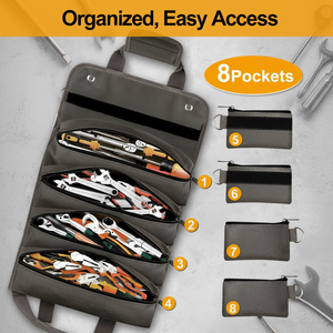 Bolsa de transporte multiusos de fabricante de muestra gratis, bolsa enrollable de herramientas de hardware de portabilidad con correa, bolsa de lona a prueba de olores - Product Image 1