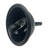 Roue pivotante VIMA Caster en métal avec dôme complet, 2 pouces, en PU/PP, avec anneau en PU pour plateforme mobile