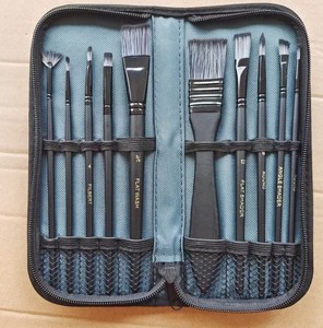 Juego de pinceles de pintura al óleo acrílica profesional de alta calidad, herramientas de dibujo, pincel de acuarela con bolsa de lona - Product Image 4
