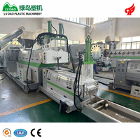 Nouvelle machine de recyclage du plastique à vis unique Lvdao pour le granulage et la pelletisation de PET PP PE ABS PC PS