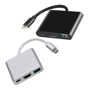 Convertisseur de câble 3 en 1 de type C vers USB C 3.0 pour Mac Air <span class=keywords><strong>Pro</strong></span> Huawei Mate <span class=keywords><strong>10</strong></span> Samsung S8 Plus - Product Image 5