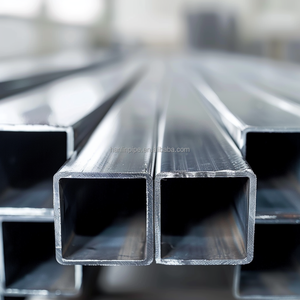 Tube carré galvanisé ASTM A106 A36 A53 BS SHS, tube rond galvanisé structurel ERW, tube creux en acier au carbone GI - Product Image 4