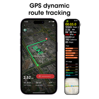 Montre connectée unisexe W11Pro, écran AMOLED, étanche 3ATM, GPS, NFC, paiement sécurisé, moniteur de fréquence cardiaque, alarme fitness, iOS/Android