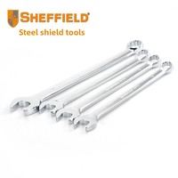 Clé dynamométrique métrique à double extrémité en acier allié au chrome-vanadium, finition miroir, épaissie et allongée, de la marque Steel Shield Tools