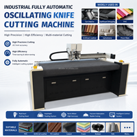 Máquina de Corte Oscilante Industrial Totalmente Automática CNC para Revestimiento de Tableros de Cuero Artificial PVC para Interiores de Automóviles