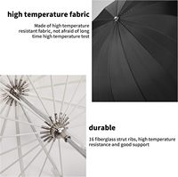 Parapluie réflecteur noir et blanc Godox UB-105W 41 pouces (105 cm) pour studio photo avec diffuseur noir et argent