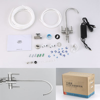 Purificador de Agua Eléctrico Bajo Fregadero para el Hogar, Sistema de Ósmosis Inversa (RO) de 400-800 Galones, Ionizador Alcalino, Máquina de Filtración de 5 Etapas para Hotel y Coche