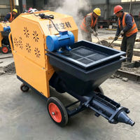 Machine à projeter du ciment avec compresseur d'air : performances supérieures