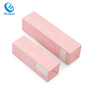 Boîte cosmétique en papier rose pastel à fond rigide, emballages pliables personnalisés pour la marque de soins de la peau à base de lotion et sérum de rose bio VC - Product Image 3