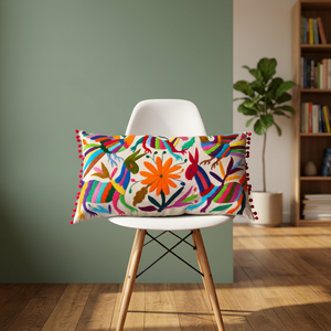 เม็กซิกันออกแบบขายส่งผ้าฝ้ายปัก Otomi ปลอกหมอน - Product Image 2