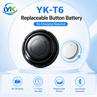Pelacak Anti-Hilang Mini Bluetooth WiFi dengan Baterai yang Dapat Diganti, Kompatibel dengan Aplikasi Android/PC, Pencari Kunci untuk Hewan Peliharaan, Tas, Koper, dan Barang Berharga
