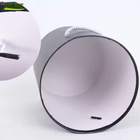 Set Kotak Hadiah Bunga Bulat Tiga Buah dari Kertas Khusus dengan Laminasi Matt, Bahan Daur Ulang untuk Hari Valentine