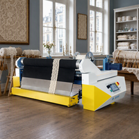 Nouvelle Machine à Étaler le Tissu Automatique Blue Lotus en Acier avec Moteur, Pompe et Roulement, Étirement Sans Tension, Largeur d'Étirement 97CM pour