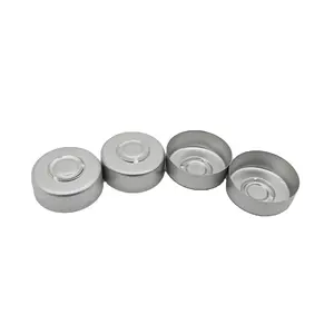 Fast delivery 13mm 20mm 32mm crimp top Aluminium Closures Lid for Injection Vials aluminium cap manufacturer