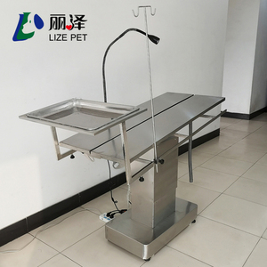 Hochwertiger 304 Edelstahl Elektrisch Höhenverstellbarer V-förmiger Tier-Operationstisch Veterinär-OP-Tisch Neigbar 76-105cm <span class=keywords><strong>LIZE</strong></span> LZS-05 - Product Image 4