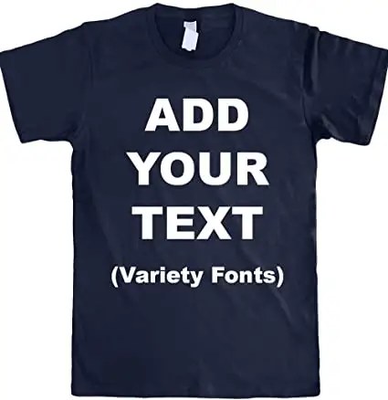 Camiseta feita sob encomenda para homens adicionar sua própria imagem de texto personalizada ou camiseta de mensageiro