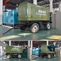Groupe électrogène diesel mobile sur remorque, alimenté par un moteur Cummins, 120 kW 150 kVA, groupe électrogène diesel silencieux