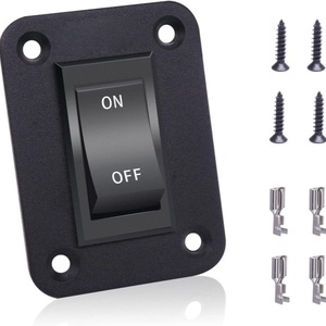 Interruptor basculante KCD2-7 de 20A y 12V CC, impermeable, para paneles de vehículos recreativos, remolques, camping y barcos - Product Image 3