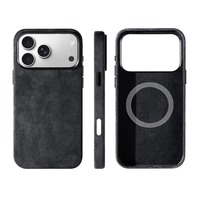 Coque de téléphone en Alcantara italien véritable pour iPhone 17 Pro, découpe laser de précision, aimant puissant, service OEM/ODM