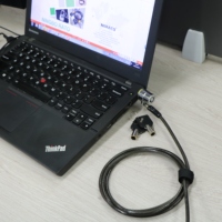 Zinklegering Anti-Dief Beveiliging Twee Sleutels Carry Universele Kabel Laptop Computer Lock