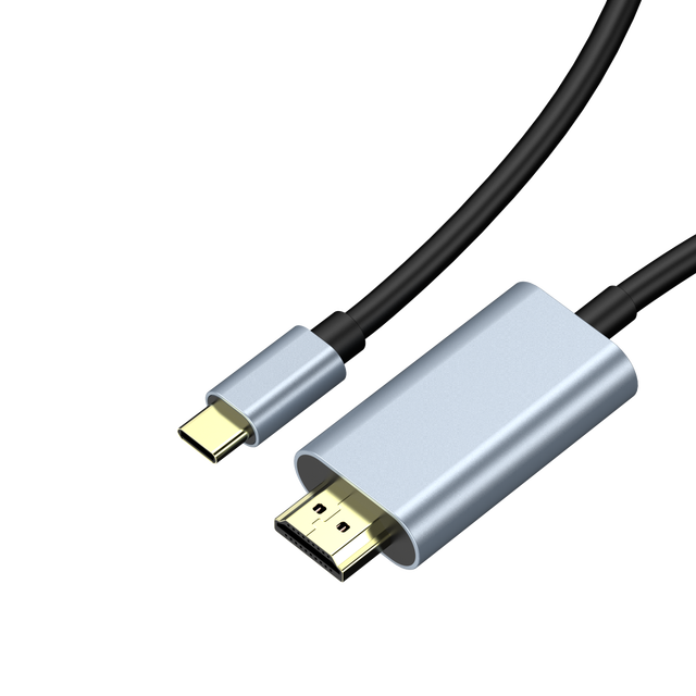 USB C to HDTV Cable 1.8M 4K 30Hz Type C to HDTV Adapter with Aluminum Shell, Plug and Play for Phone Laptop Tablet TV/Monitor