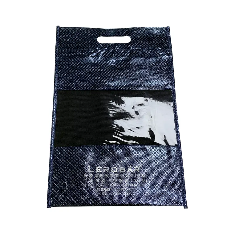 Customized PP Non Woven Handle Bag With Zipper Recyclable Bags Packaging For Promotion