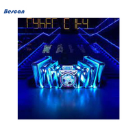 Cabina de DJ LED P4 para Interiores, Pantalla LED con Forma Hexagonal Triangular Irregular P5
