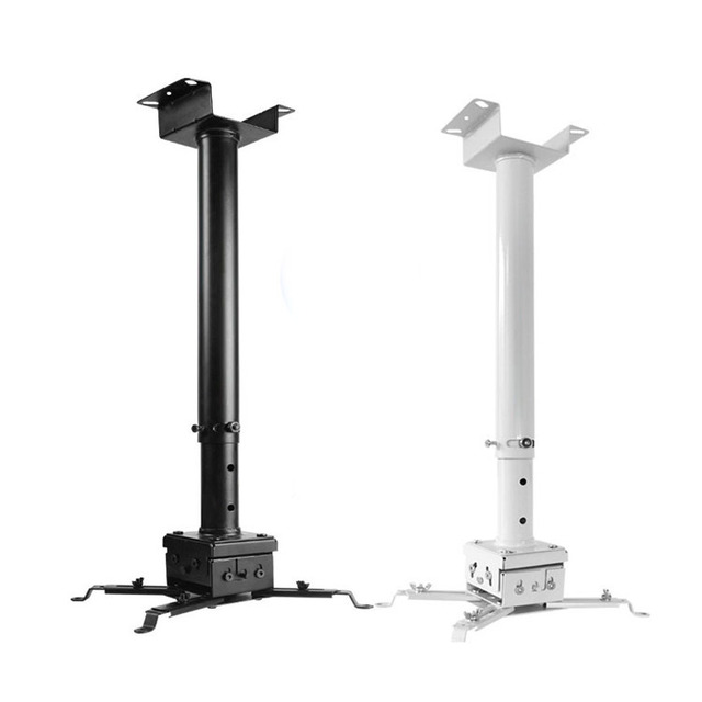 Yinzam Heavy Duty 43-65cm Retractable Projector Ceiling Mount Bracket Durable Stainless Steel Material Projector Bracket Stand