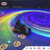 Système de divertissement interactif immersif pour karting : Course de karting par projection avec sensations de conduite réelles pour les aires de divertissement dynamiques